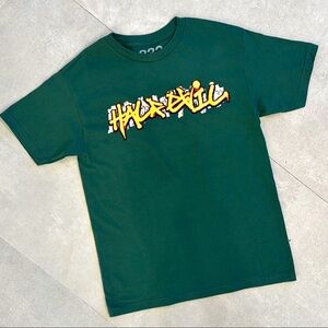 Half Evil Chicago Store Exclusive “Graffiti” Tee (Green) – XL